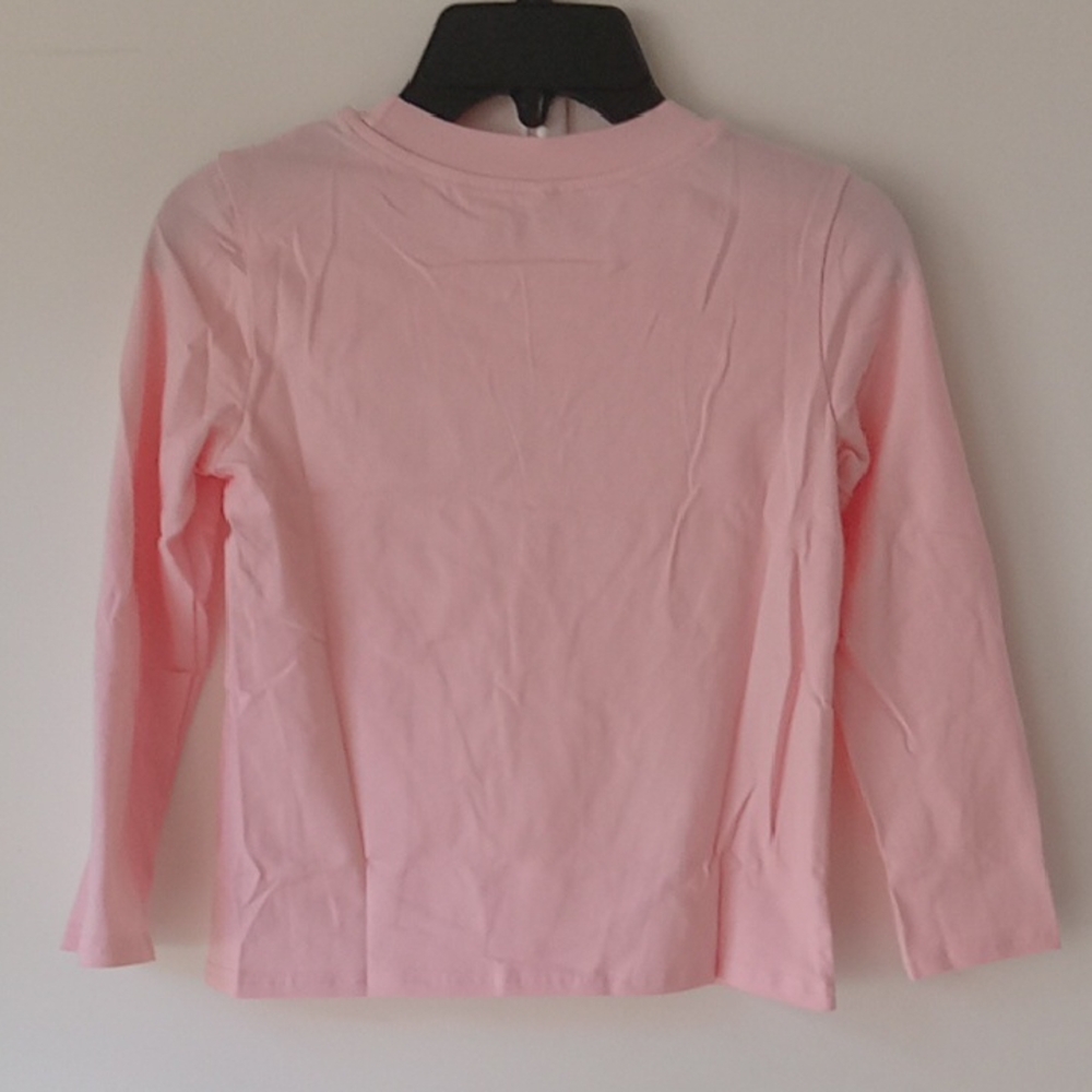 Pink Butterfly Thankful Long Sleeve Girls Shirt Colorful - Picture 2 of 6